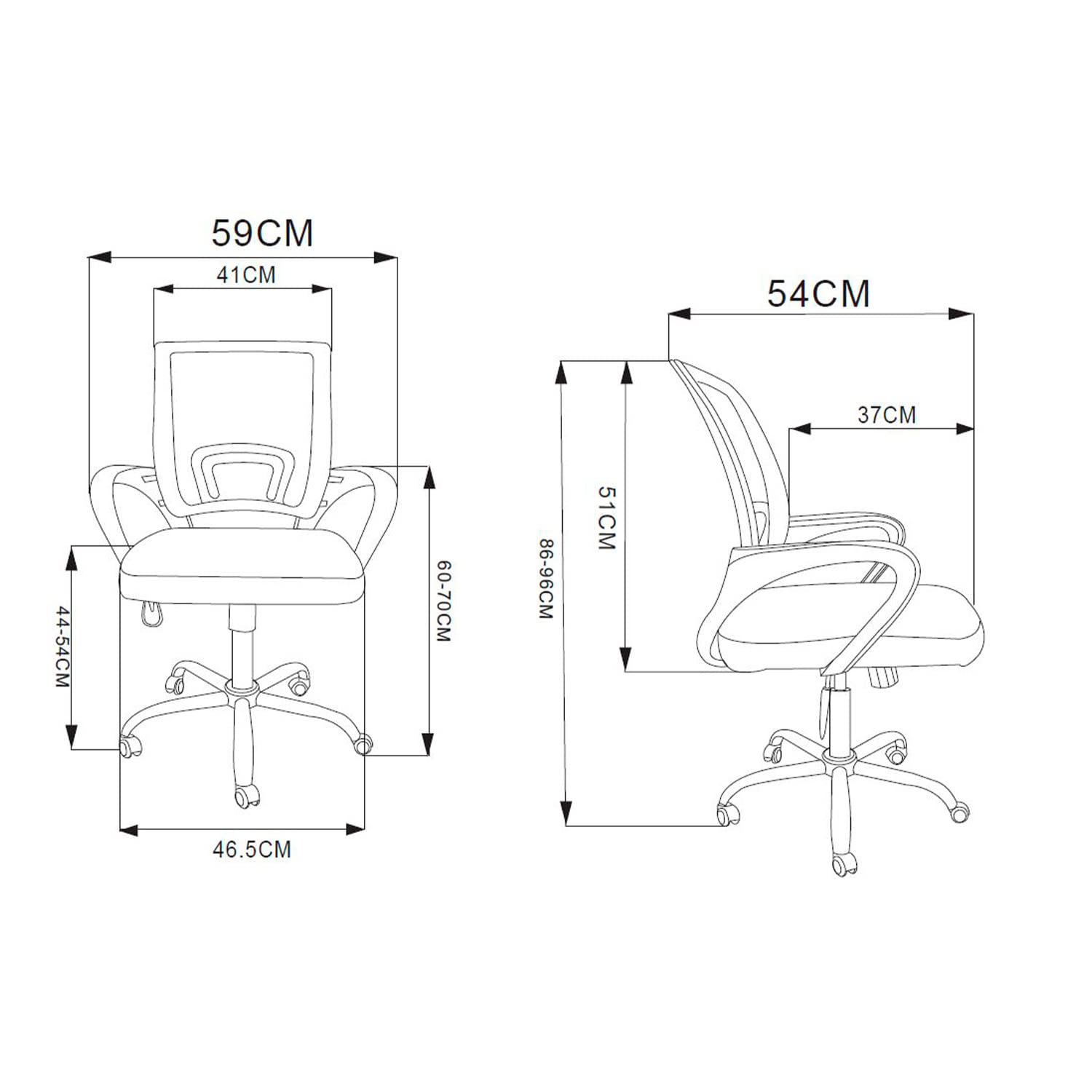 La Silla Española Ribadaggio Sedia, Bianco-Grigio, Pequeño