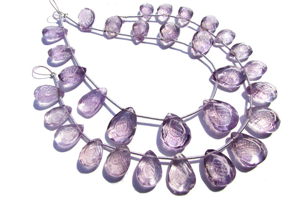 Améthyste rose AA+ en poire pour création de bijoux d'exception - 6
