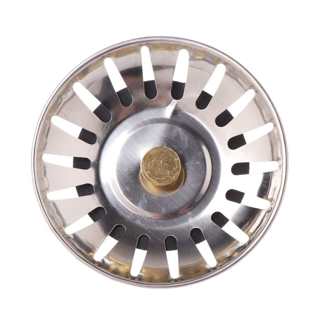 hogtnd Kitchen Stainless Steel Basin Drain, Dopant, Sink Strainer Basket, Waste Filter, Sink Strainer Basket for Tableware