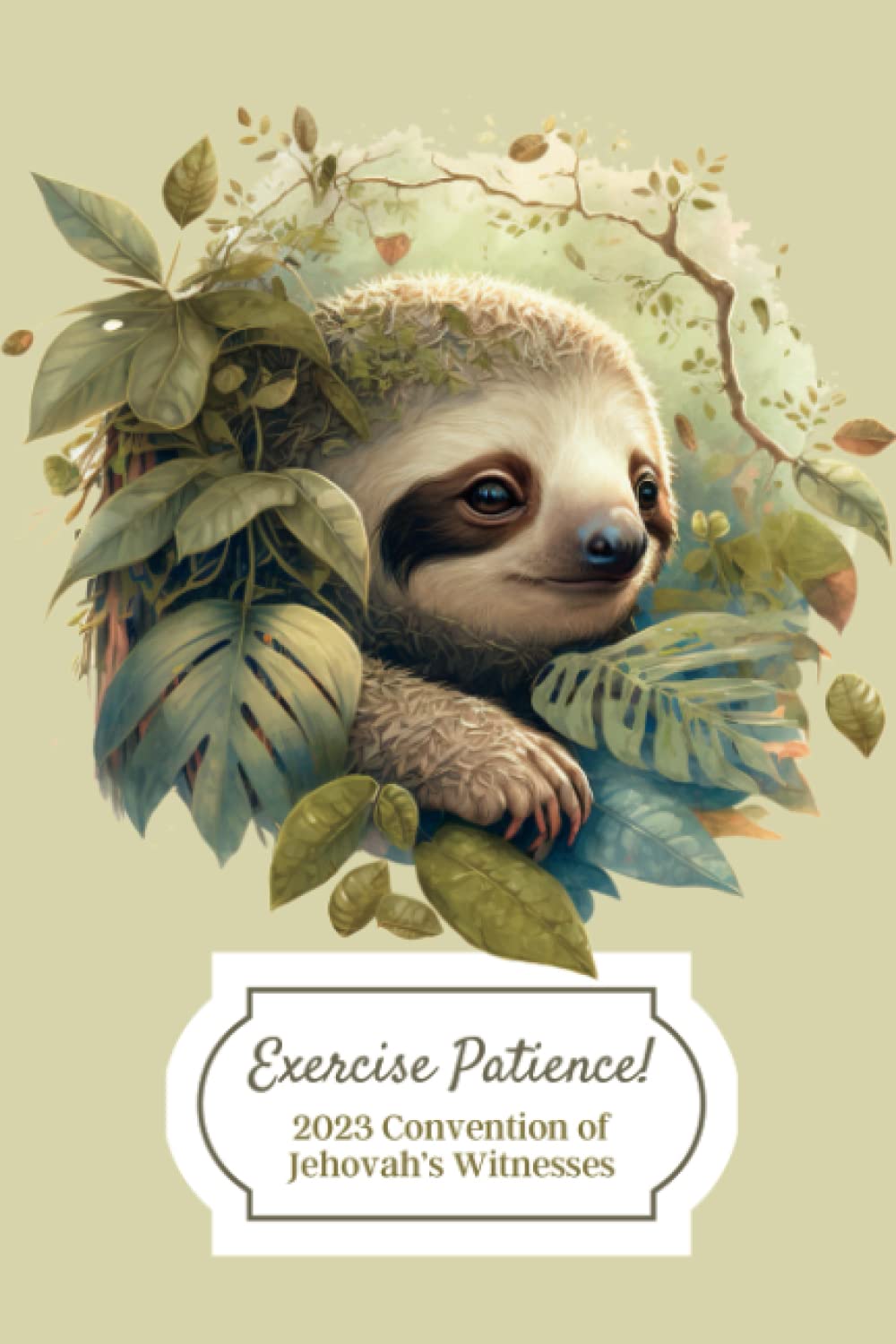 Exercise Patience! 2023 Convention of Jehovah's Witnesses: JW Regional Convention Notebook 2023, JW Gifts, Sloth