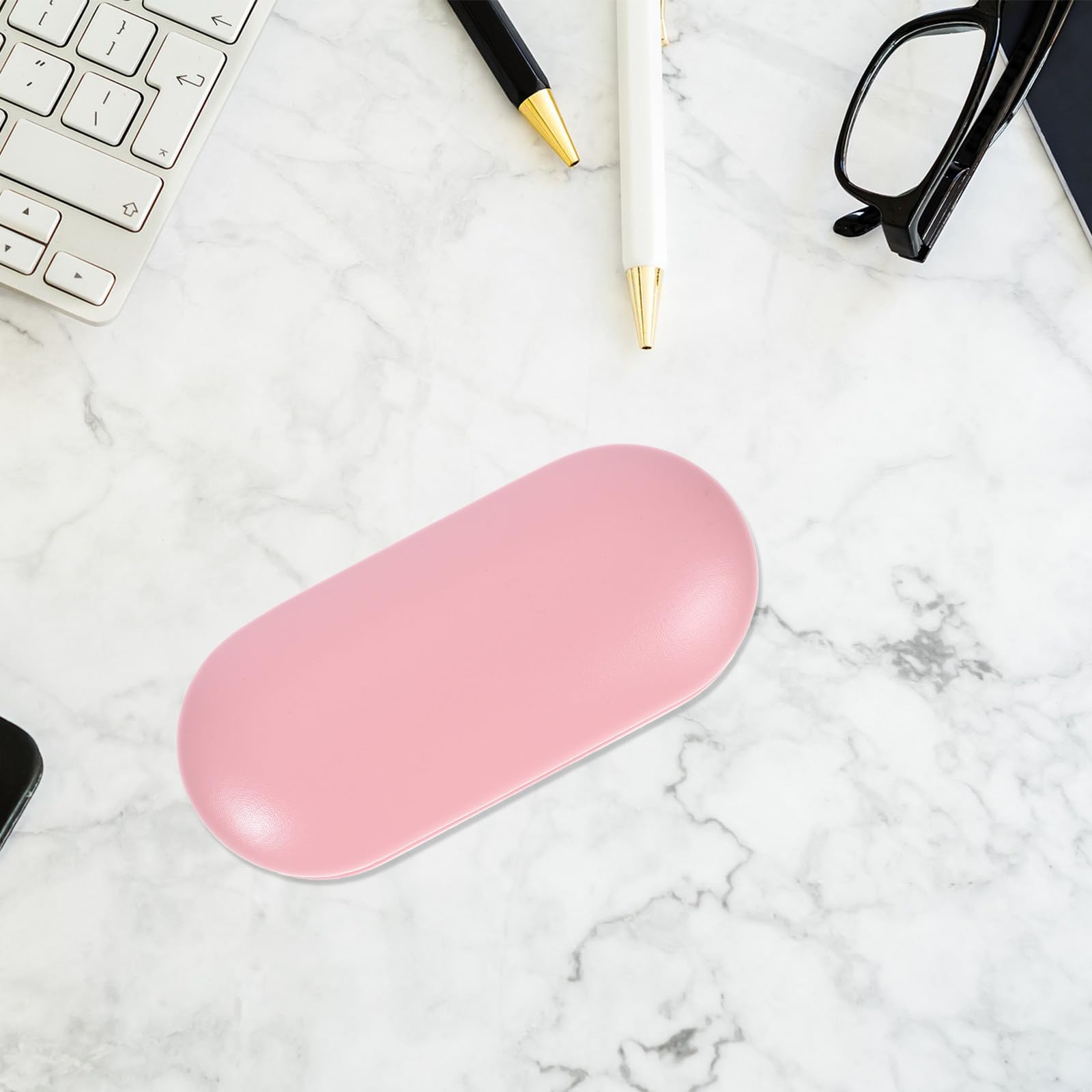 GALPADA Estuche para Lentes de Contacto y Caja para Gafas Multiusos de Doble Capa Espejo y Soporte Portátil de PU, a Prueba de Fugas, Adecuado para Viajes y Uso Diario