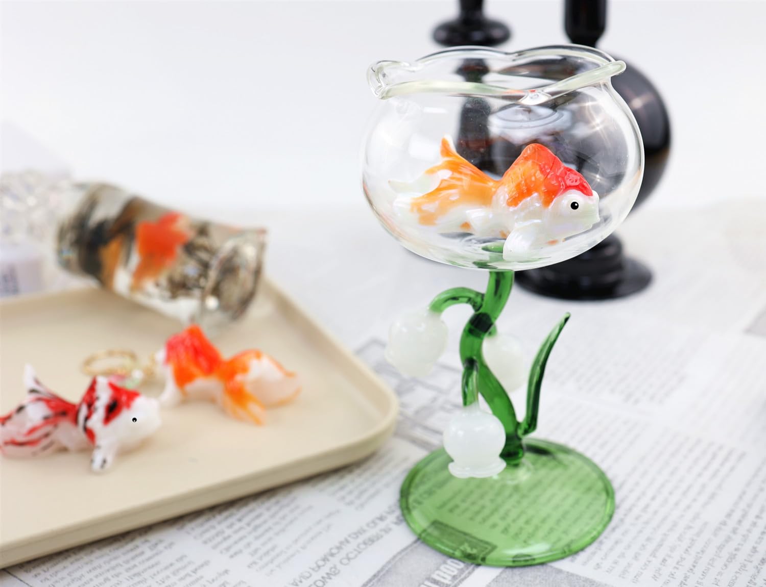 Amazon.co.jp: Evergarden シリコンモールド 金魚【2個セット】立体 