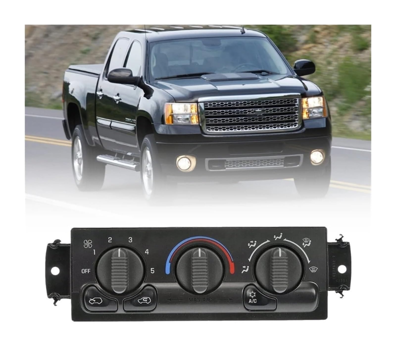Ensamblaje Control Aire Coche Para 1500 2500 3500 599-266 Módulo De Control Climatización Delantero Panel Calefacción Y Aire Acondicionado HVAC