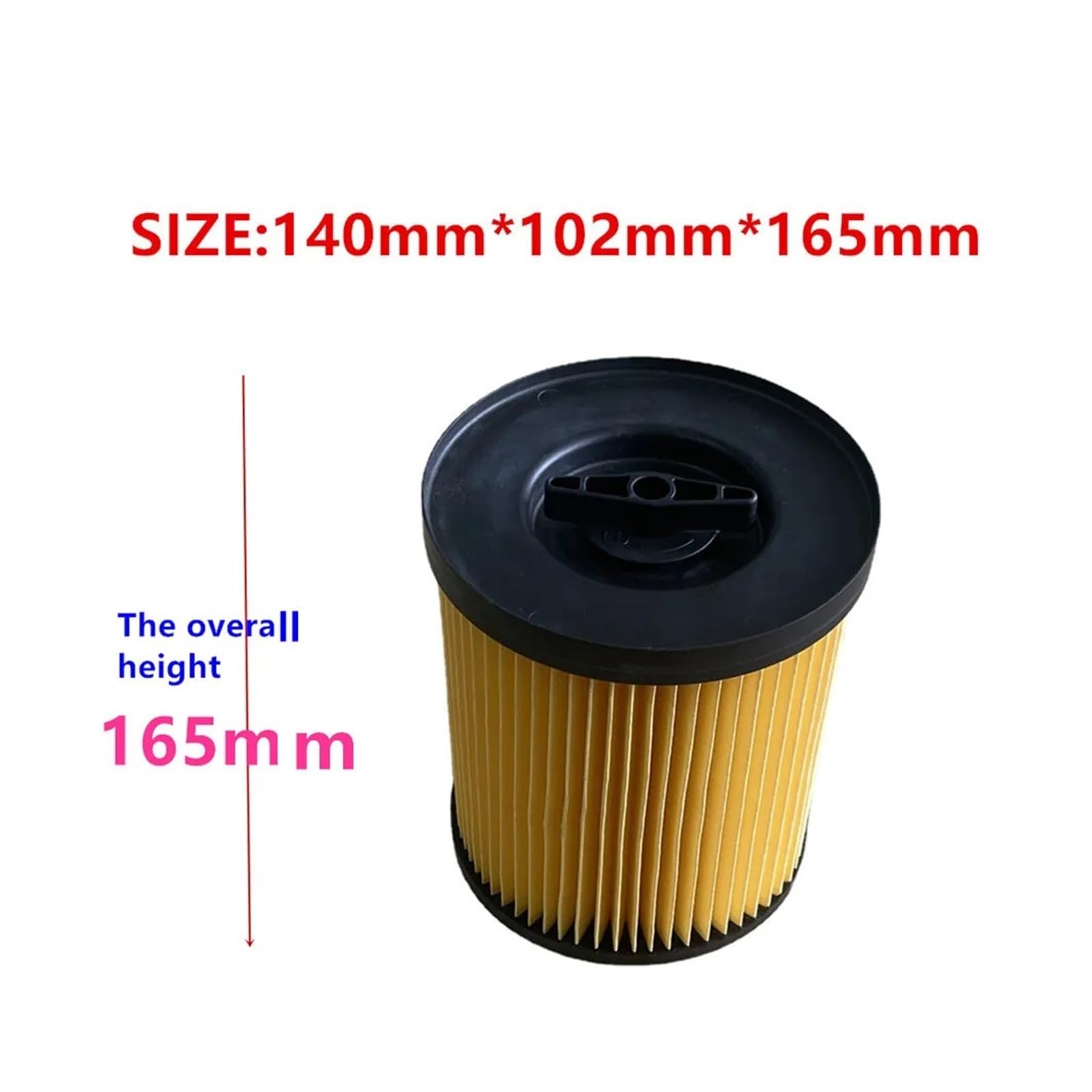 Lot de 1 filtre à cartouche compatible avec les aspirateurs Parkside PWD Series 12 A1 20 25 30