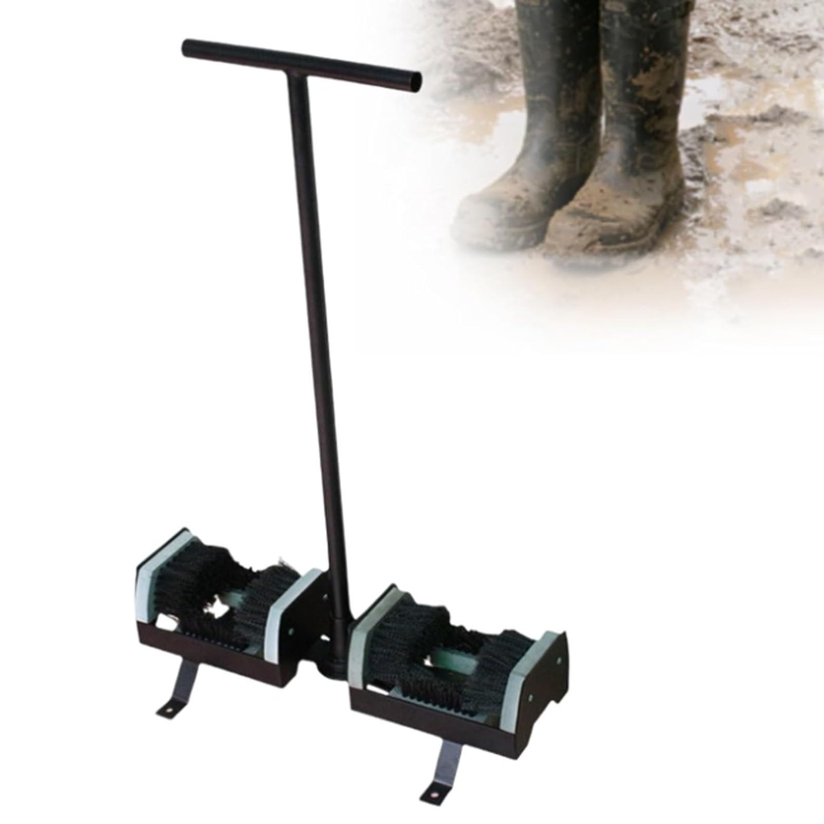 Schuhschaberbürste mit Griff, Kofferraum-Schlammentferner für Außentür, Eingang, Bauernhaus, Garten