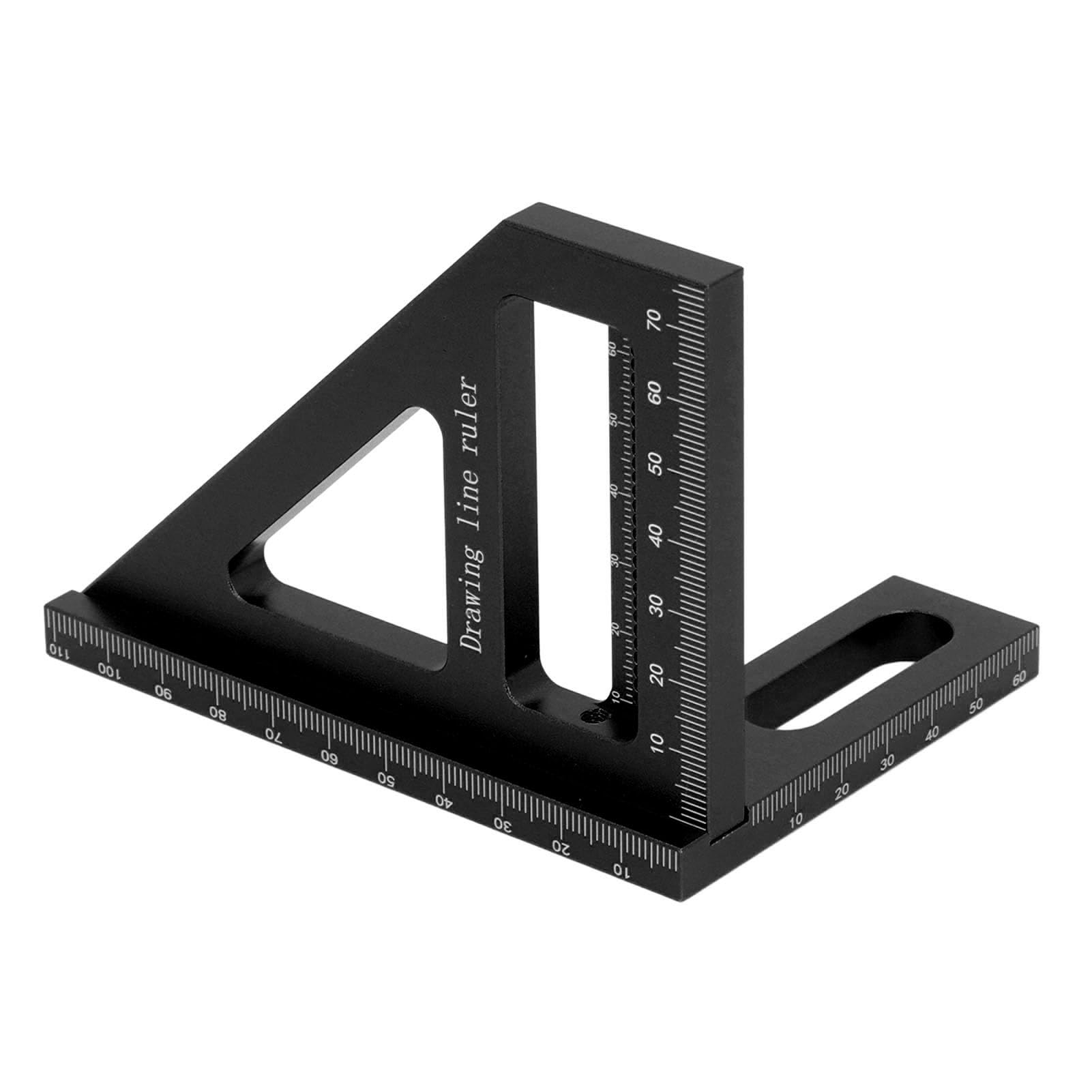 Righello di misurazione Multi-Angolo 3D di Alta qualità, Squadra goniometrica in Lega di Alluminio ad Alta precisione per la Lavorazione del Legno, con Angoli di 45 e 90 Gradi.