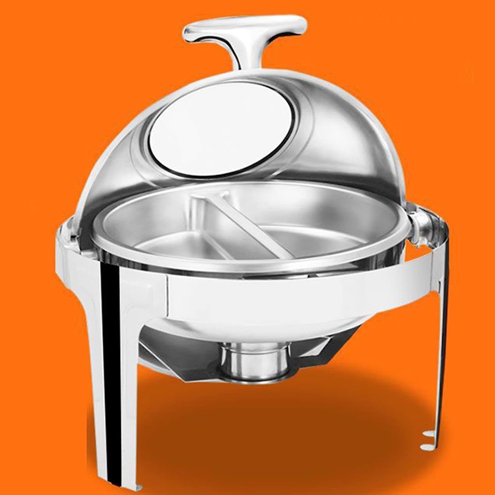 Calentador de Comida para bufé - Placa calefactora de Acero Inoxidable para bufé, Bandeja calefactora para Fiestas, festividades y Entretenimiento, Bandeja calefactora para Catering (tamaño:
