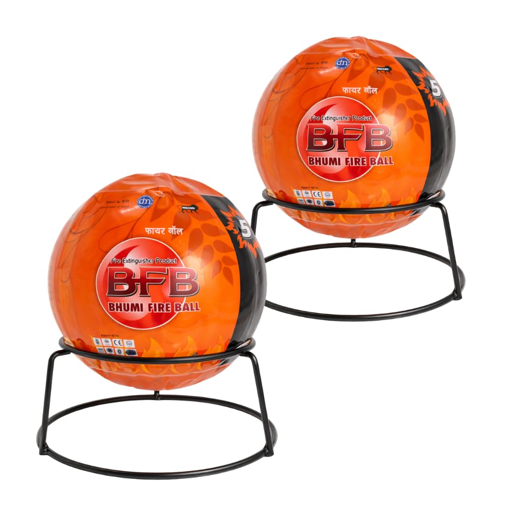 BFB Fire Extinguisher with Stand Activation Reaction 3-5 sec Compact for Home, Office & Industries, Approved by Govt of India (2)