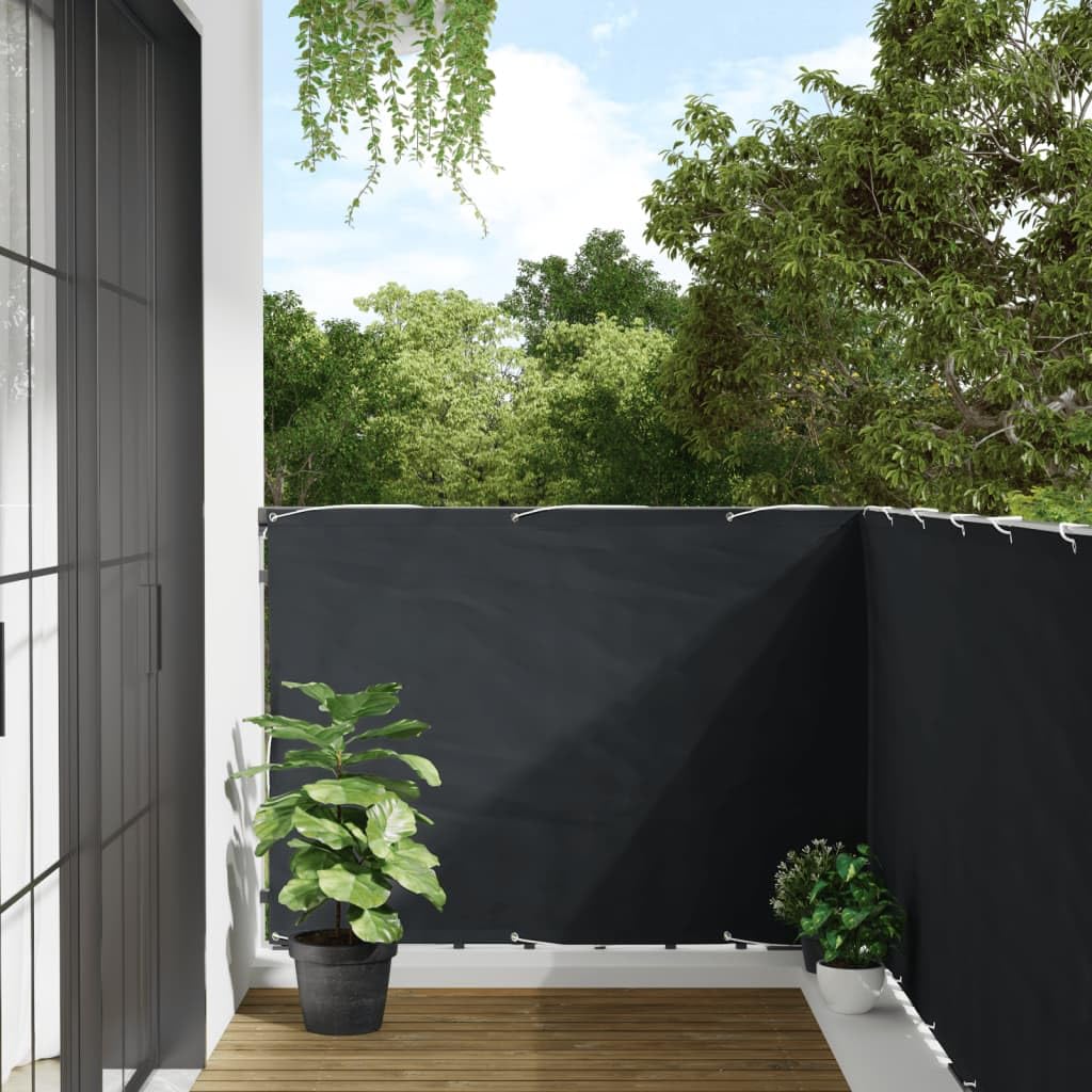 Homgoday Antracyt 600 x 120 cm parawan ogrodowy z PCV, zewnętrzny parawan ogrodowy, przegroda zewnętrzna, przegroda na zewnątrz