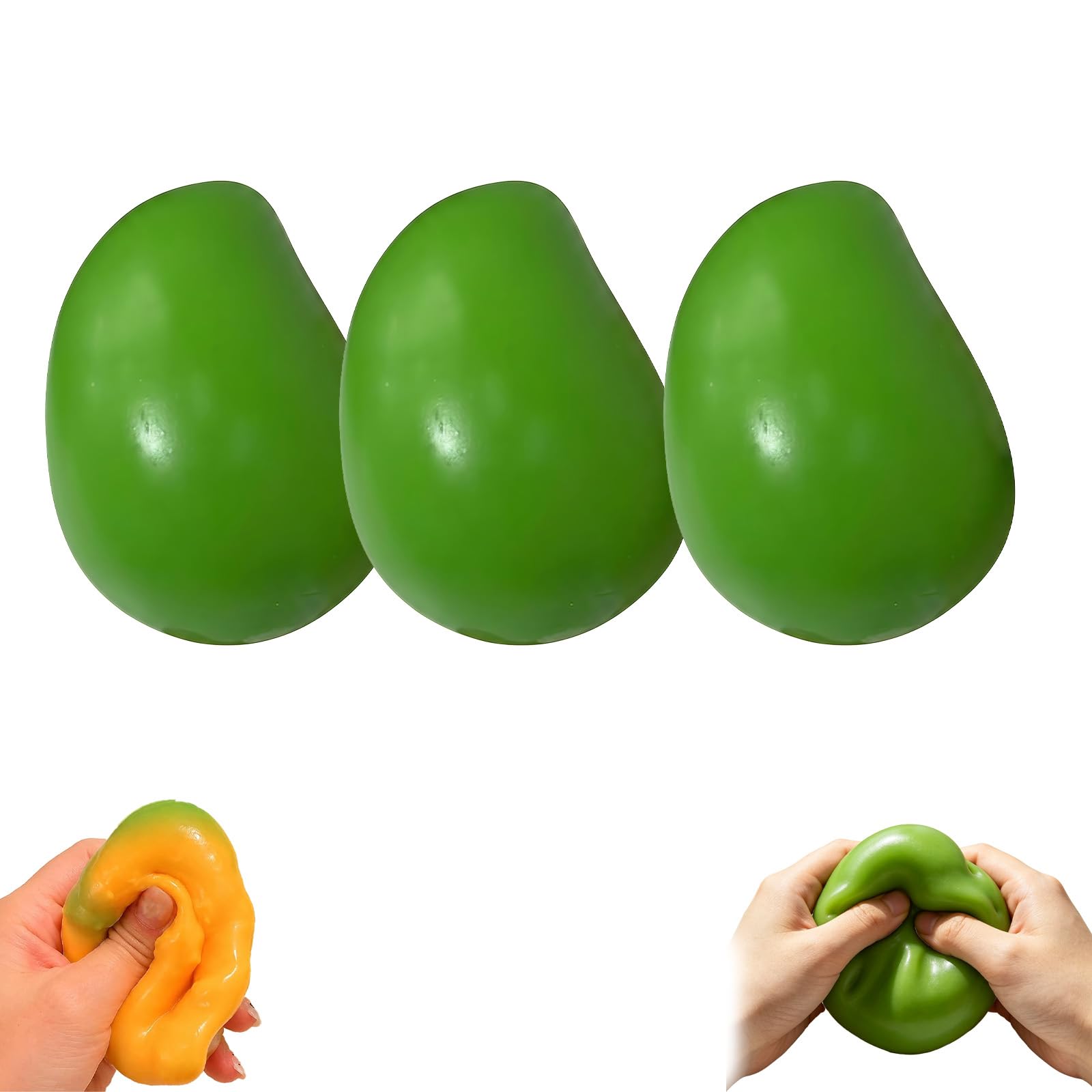 Crunchy Squishy, Crunchy Mango Squishy, Mango Squishies, Crunchy Squishies Mango Squeeze Stress Ball, Color Changing Fidget Toy, Chameleon Mango Stress Ball for Adults Anxiety Relief