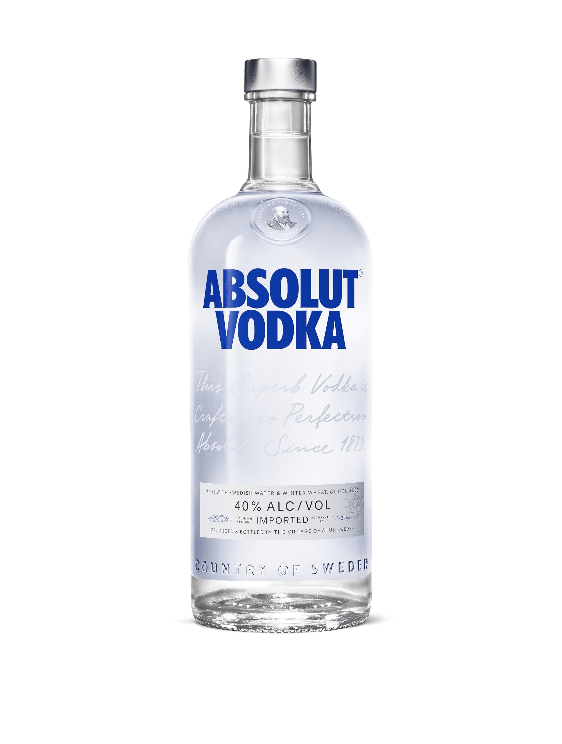 Absolut Vodka Original – Edler und extrem reiner Premium-Vodka aus Schweden in der ikonischen Apotheker-Flasche – 1 x 1 l
