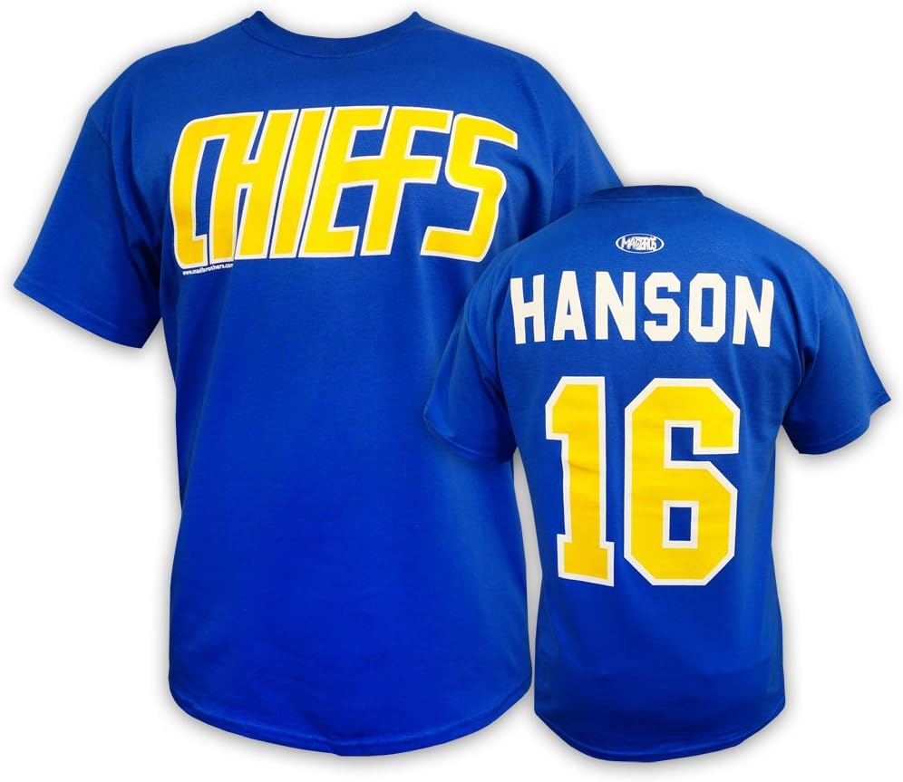 Slapshot Charleston Chiefs #16 Jack Hanson T-Shirt - Size X-Large