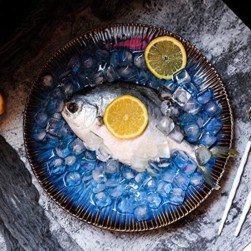 Miniatura 6 de Juego de 4 platos de cerámica para carne de cocina (estilo occidental)