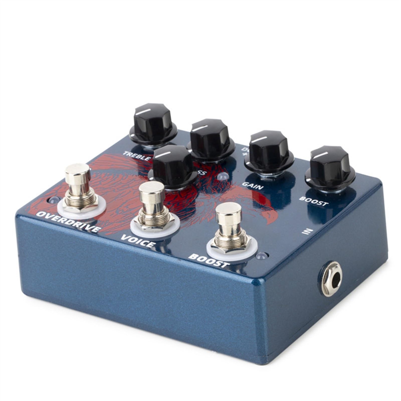 Effetti per Chitarra Boost Overdrive Effect Pedal Accessori per Chitarra in Lega di Alluminio Doppio Pedale per Chitarra