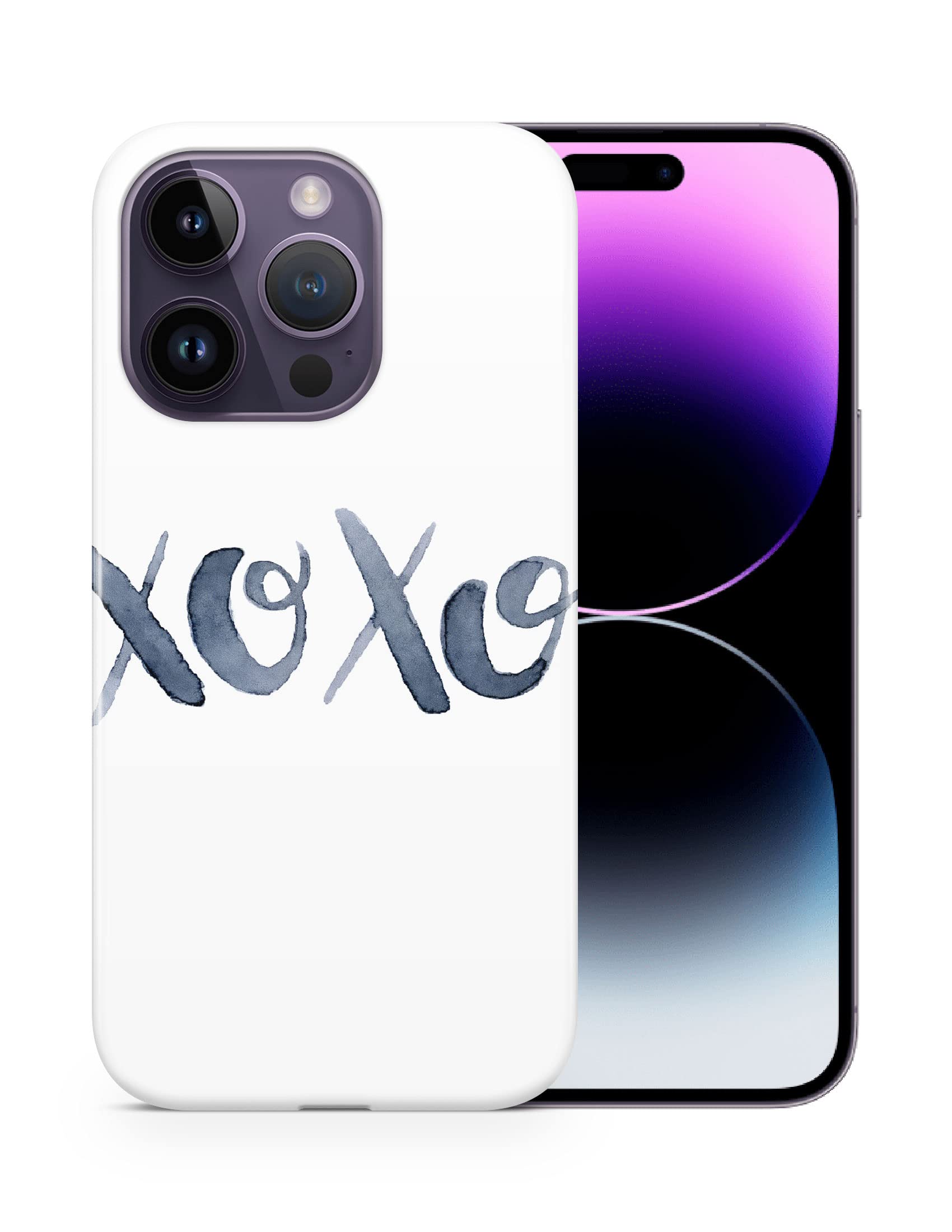 WATERCOLOR QUOTES XOXO MOBILE PHONE CASE COVER FOR APPLE IPHONE 14 PRO
