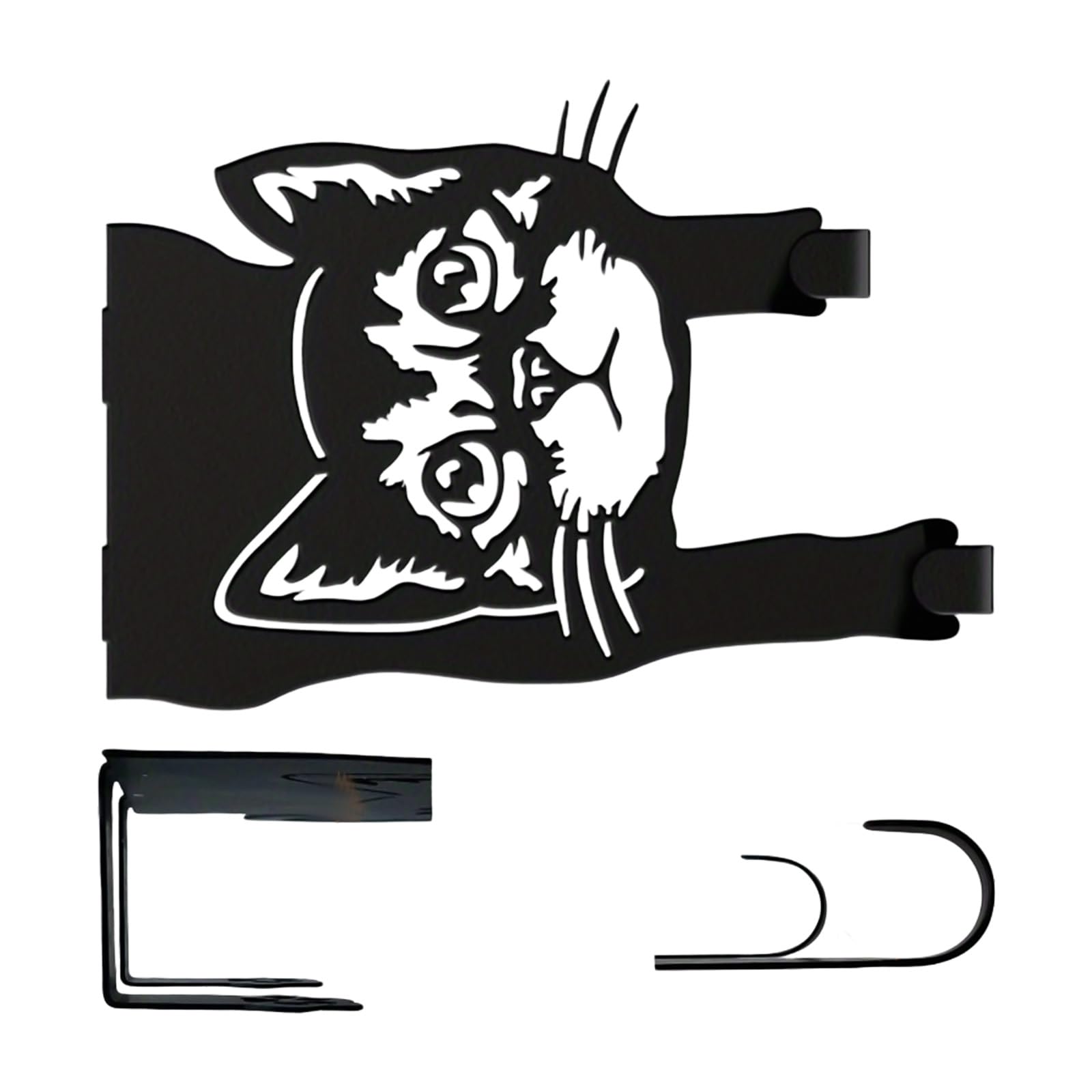 Yhplxyuus Space Saving Metal Cats Shaped Hook Rustproof Coating Metal Over the Door Hanger for Towels Robes Hats Storage Rusts Proof Coat Hook