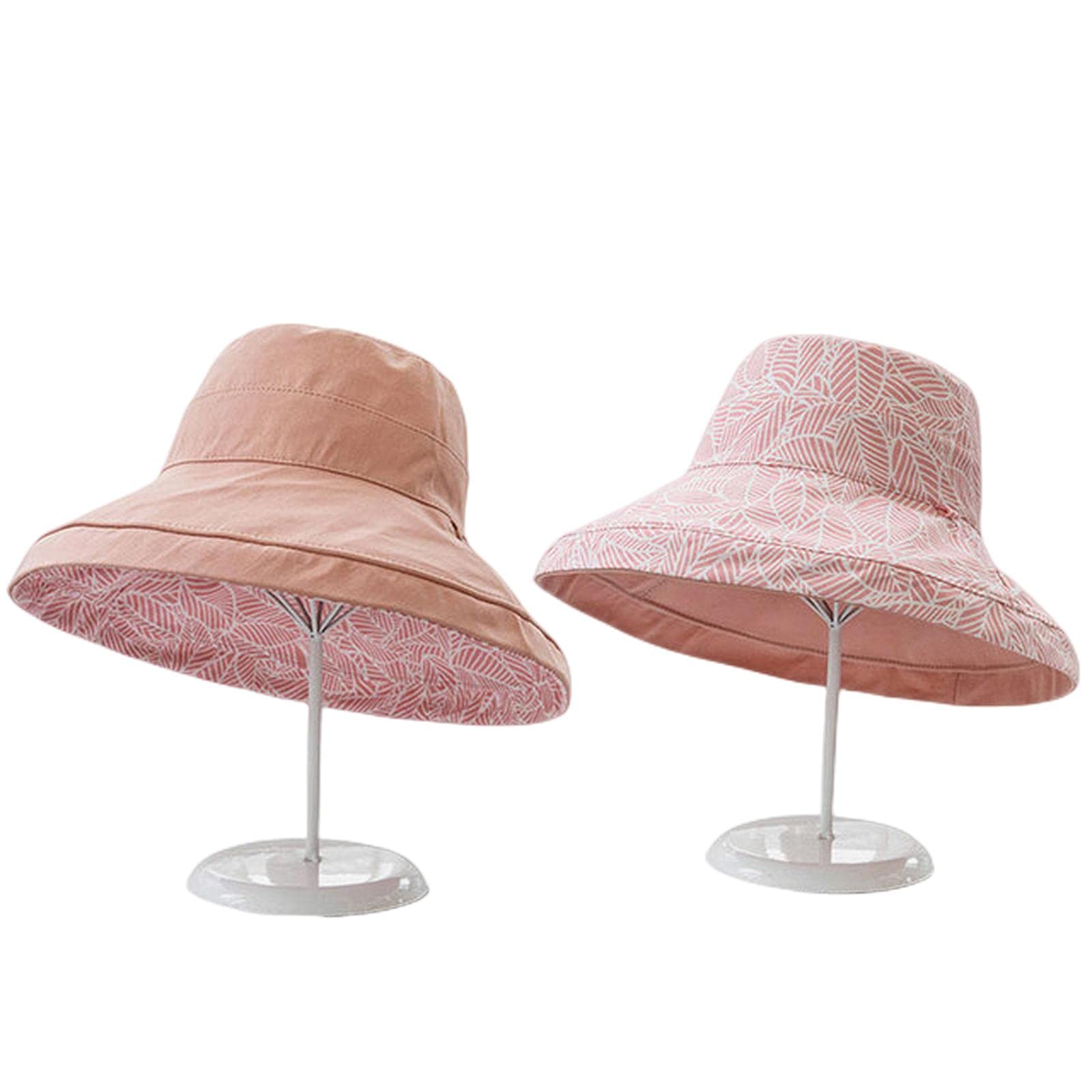 Chapeau bob printemps/été imprimé réversible soleil plage chapeau femme plein air voyage vacances pêcheur chapeau visière