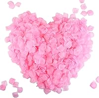 Vista 25 de CODE FLORIST 1100 pétalos de rosa de seda para el día de San Valentín, pétalos de rosa falsos para noche romántica, boda, propuesta de decoración