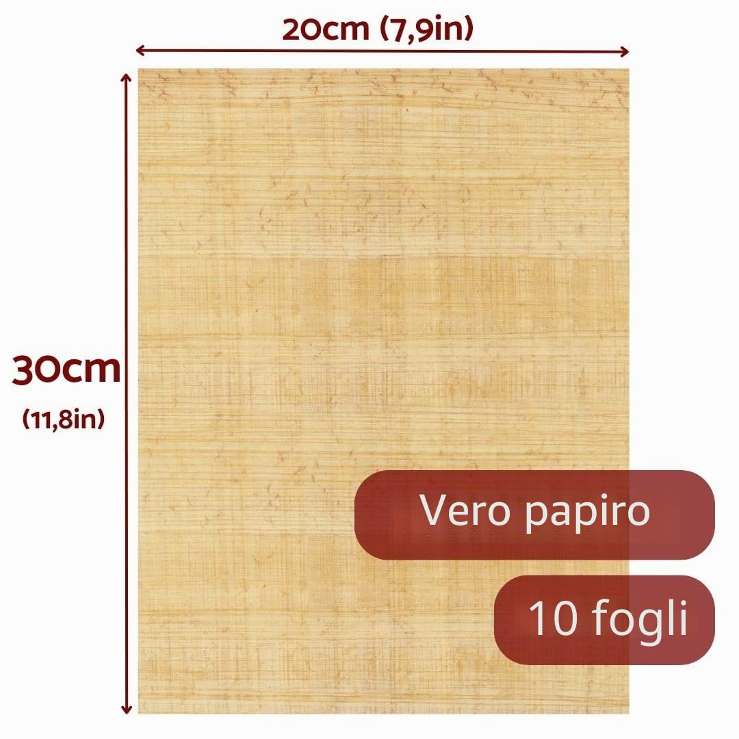 Papyrus – foglie 10 fogli bianchi naturale-Papyrus 30 x 20 cm in Egitto per le scuole e l' insegnamento in Bogen