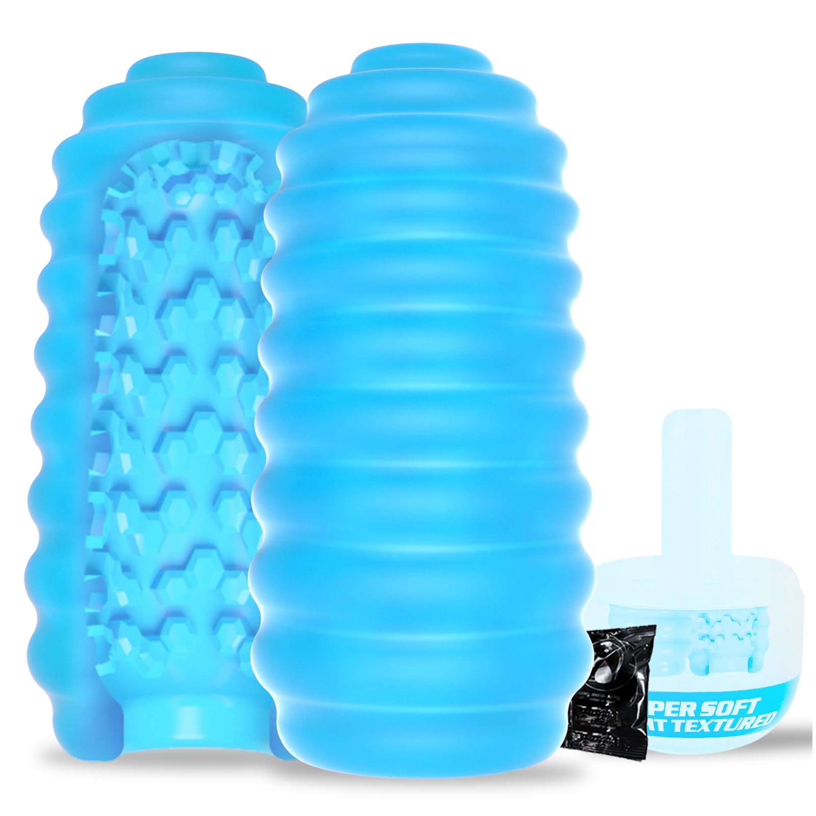 Double-Sided Blowjob Onahole, Ultra-Soft Stretchy Juguete Sexual para Hombre, LNIIY Realistic Penis Sucker Cock Sleeve with Storage Box, Silicone Oral Kinky Pleasure Adult Sex Toys Games