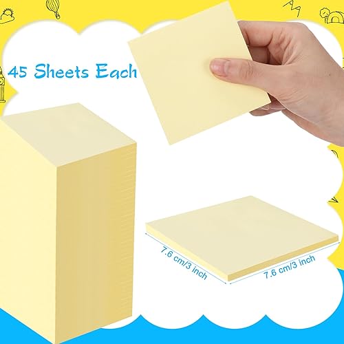 Miniatura 2 de Lincia Notas adhesivas a granel, 150 blocs de notas adhesivas, notas adhesivas para profesores de 3 x 3 pulgadas, 45 hojasbloc de notas adhesivas