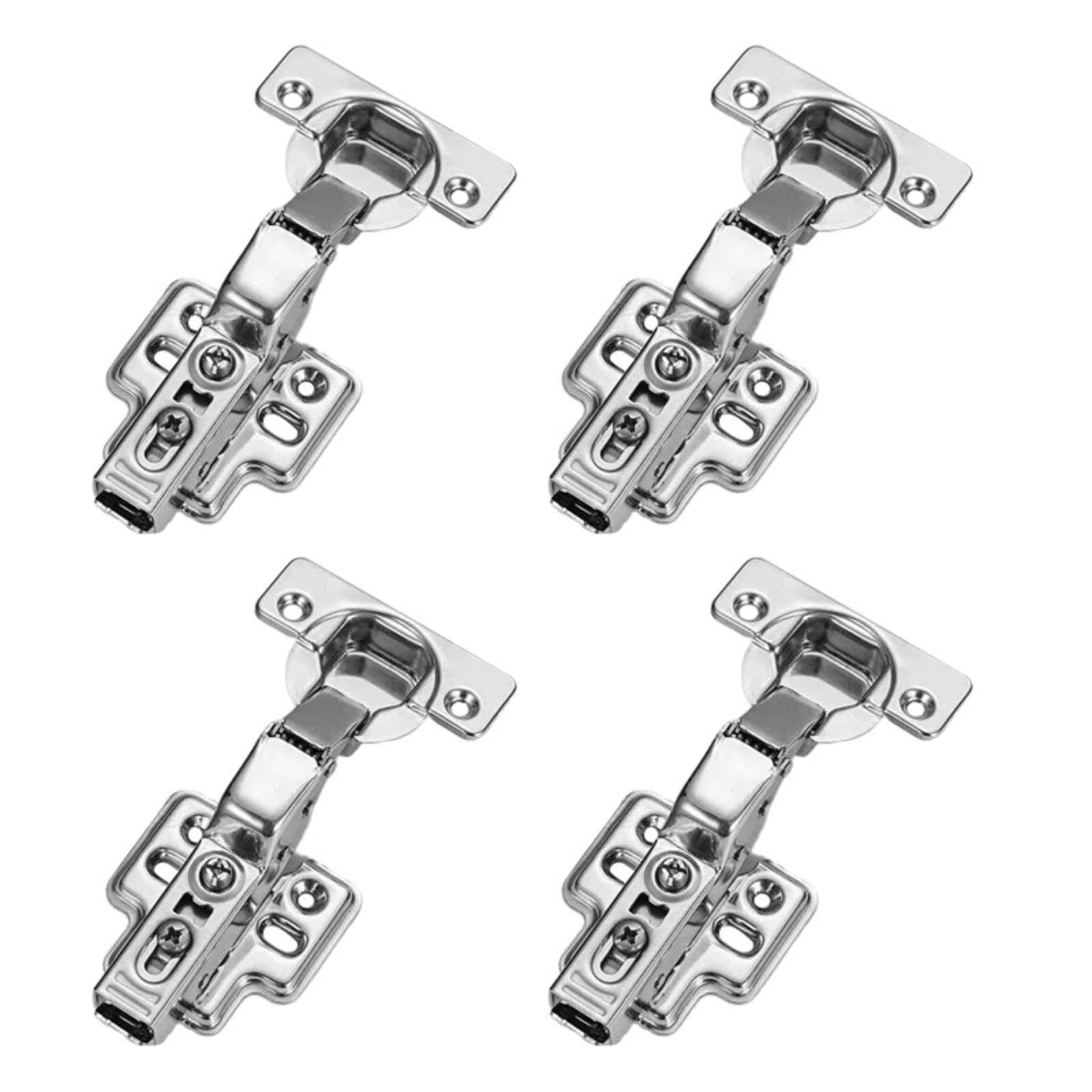 2 Pairs Inset Soft Close Hinges, Heavy-Duty Frameless European Concealed Hinges for Kitchen Cabinets and Wardrobes