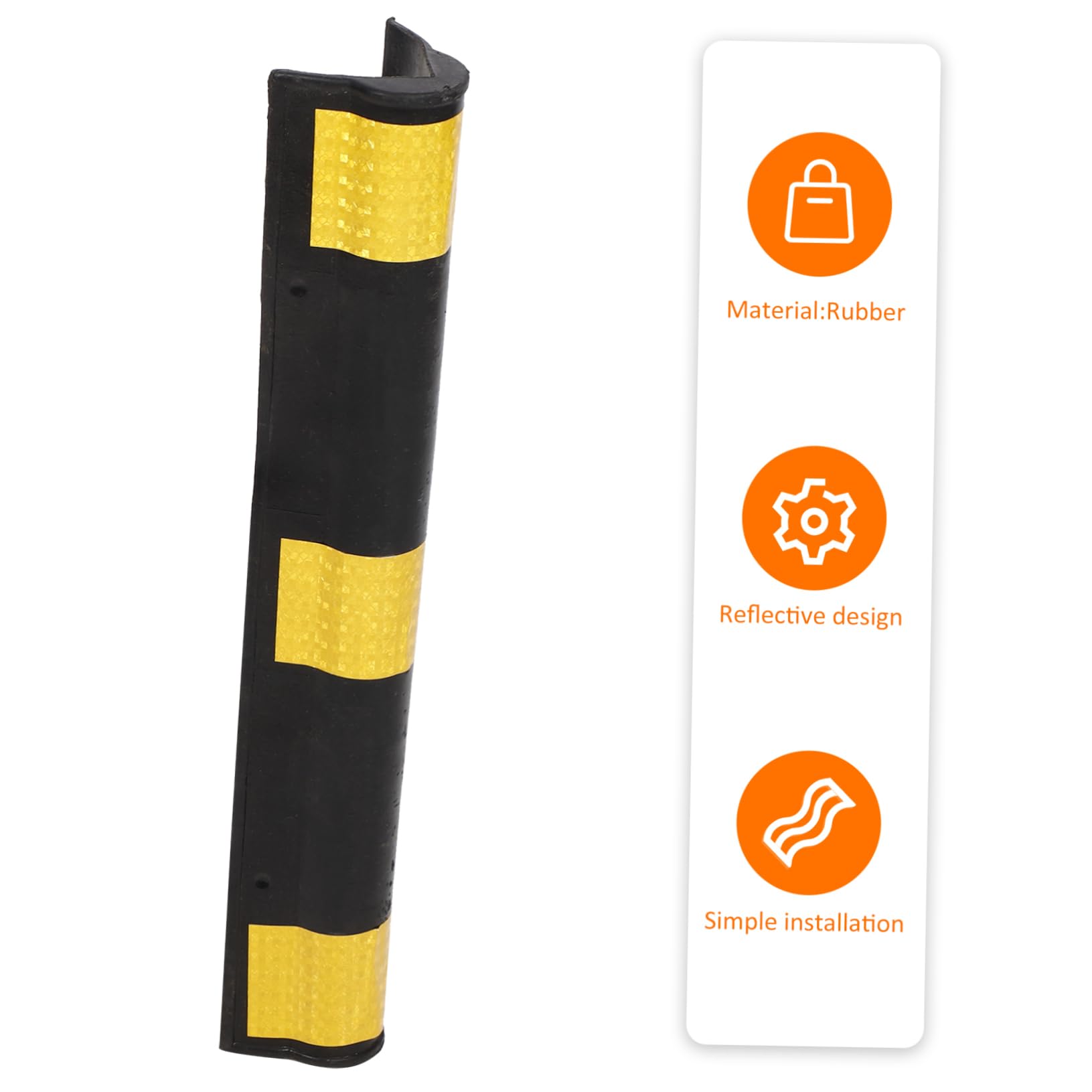 Protezioni Angolari in Gomma per Pareti Riflettenti | Pilastri Angolari, Installazione Facile, Adatte a Garage Sotterranei e Aree di Parcheggio