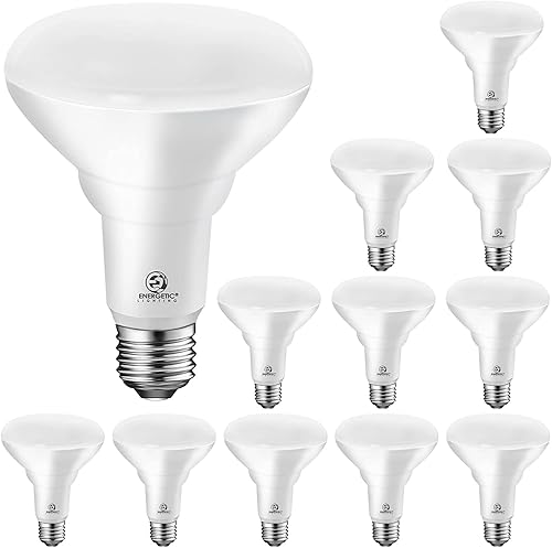 Energetic - Bombillas LED empotrables BR30, equivalente a 105 W, 1500 lm, regulables, blanco frío 4000 K, luces de inundación para interiores para