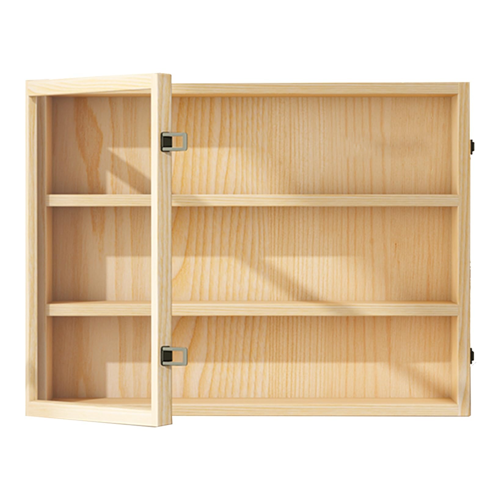 Vetrina in legno a 5 strati per oggetti da collezione, vetrina per giocattoli da parete, mensola portaoggetti per soggiorno, camera da letto, ufficio, sala giochi (50 x 8 x 34 cm)