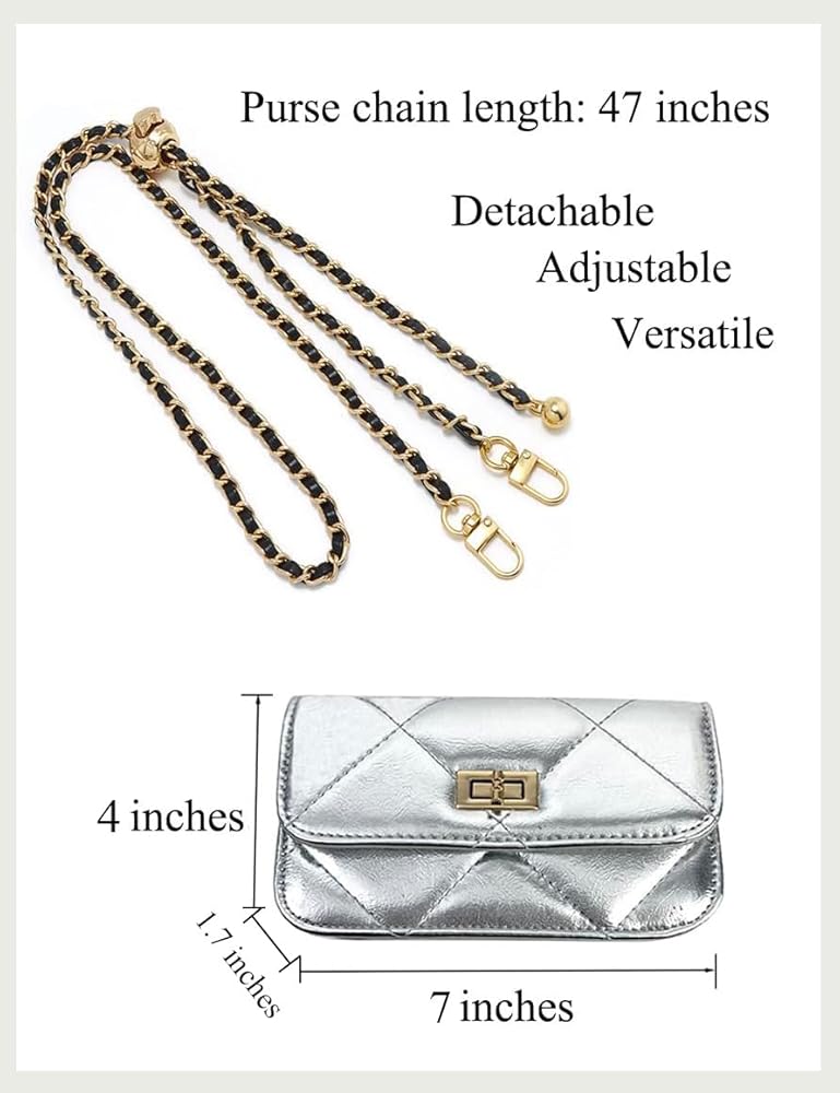 バッグ Bendelgirl Amazon.com | BEMYLV Leather Chain Belt Bag for Women Black