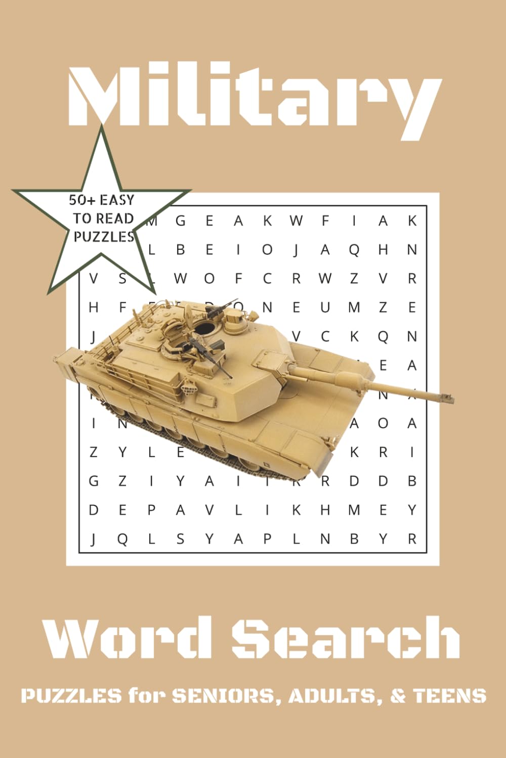 Military Word Search Puzzle Books: Word Searches with Easy to Read Print about the Military, Military Terms and More | 6x9 inches, 55 Puzzles | Gifts for Holidays, Vacation, & More