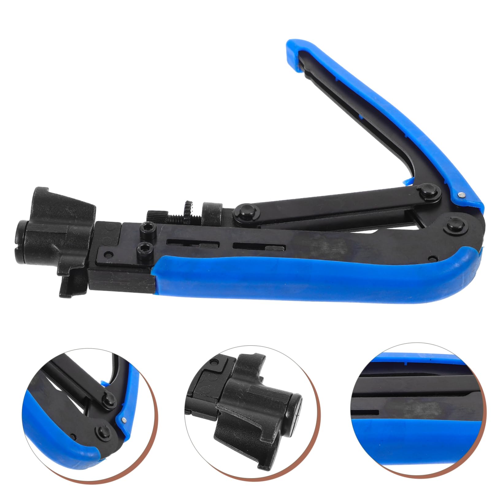 Pinza A Pressare Per Crimpatrice Cavi Coassiali Utensile Professionale Compressione Cavi Crimpatrice Multiuso Per Connettori F Video Rete