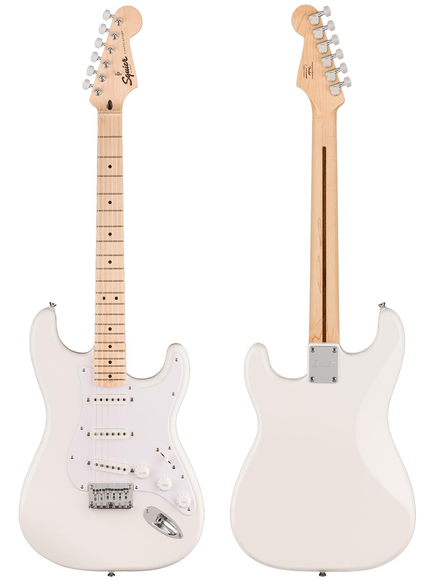 【スクワイア】Squier by Fender SONIC ホワイト/white Squier by Fender SONIC ESQUIRE Arctic White エレキギター初心者14点