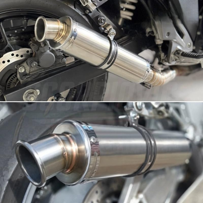 Amazon | Willthinleye Φ50.8mm GP バイクサイレンサー スリップオン