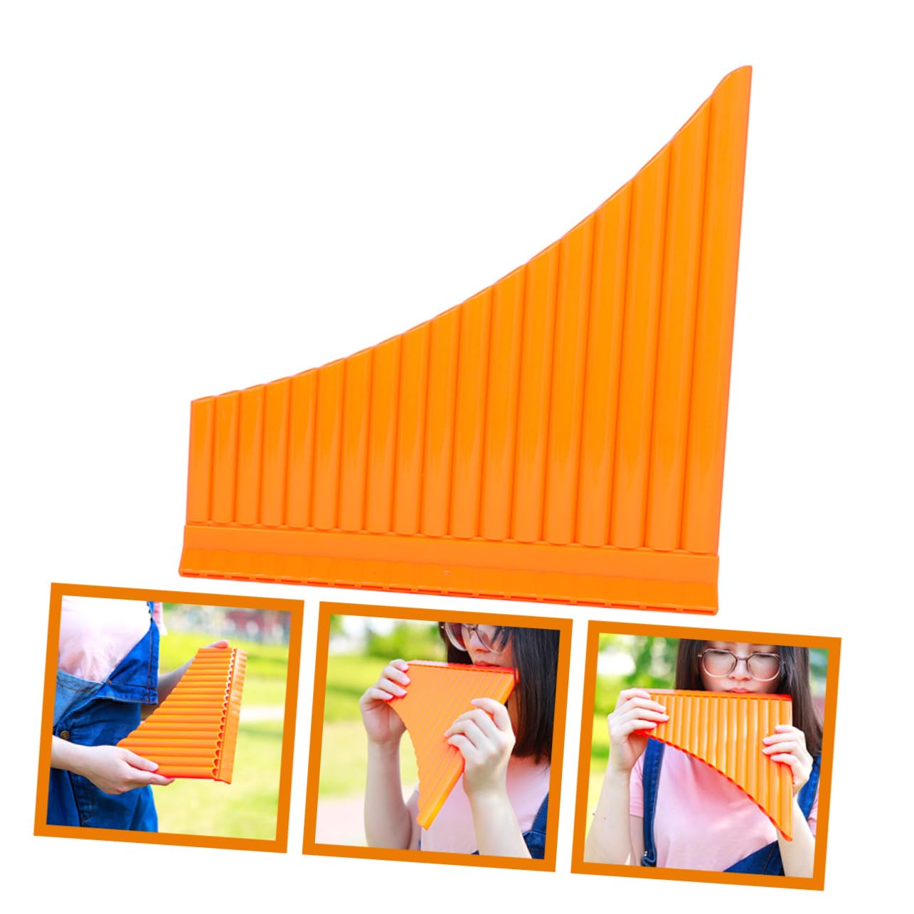 ibasenice 16-key c Pan Flute for Beginners Portable Panpipes Storage Bag Music Book