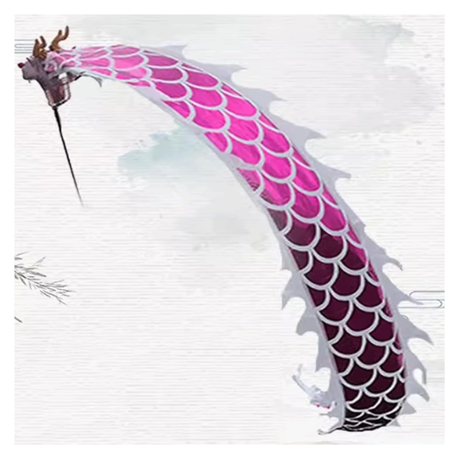 Dragon-streamer fitness, smocze taniec do aktywności na świeżym powietrzu, 1,5-4 m, do tańca ludowego, fitness, dominujący drag fitness (2 m)