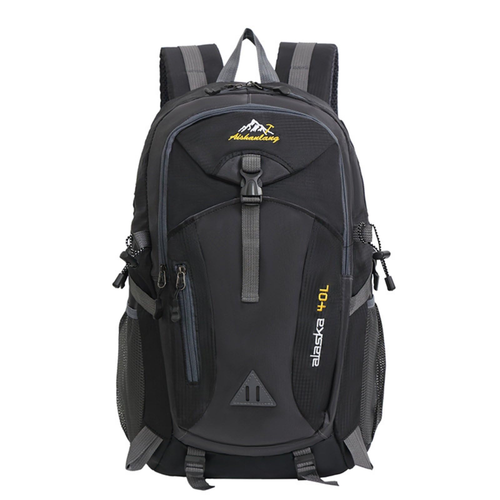 Large Capacity 40L Hiking Backpack Long-Lasting 40L Hiking Pack Multi-Pocket Lightweight Trekking Backpack Comfortable Straps for Men, Black-image-46