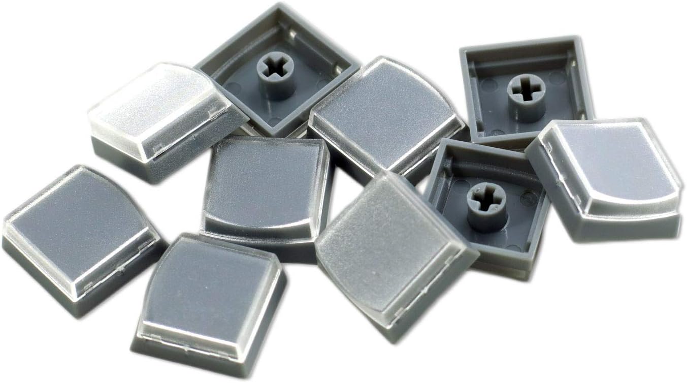 X-keys Keycap Cherry MX Compatible (Pack of 10) (1x1, Gray)