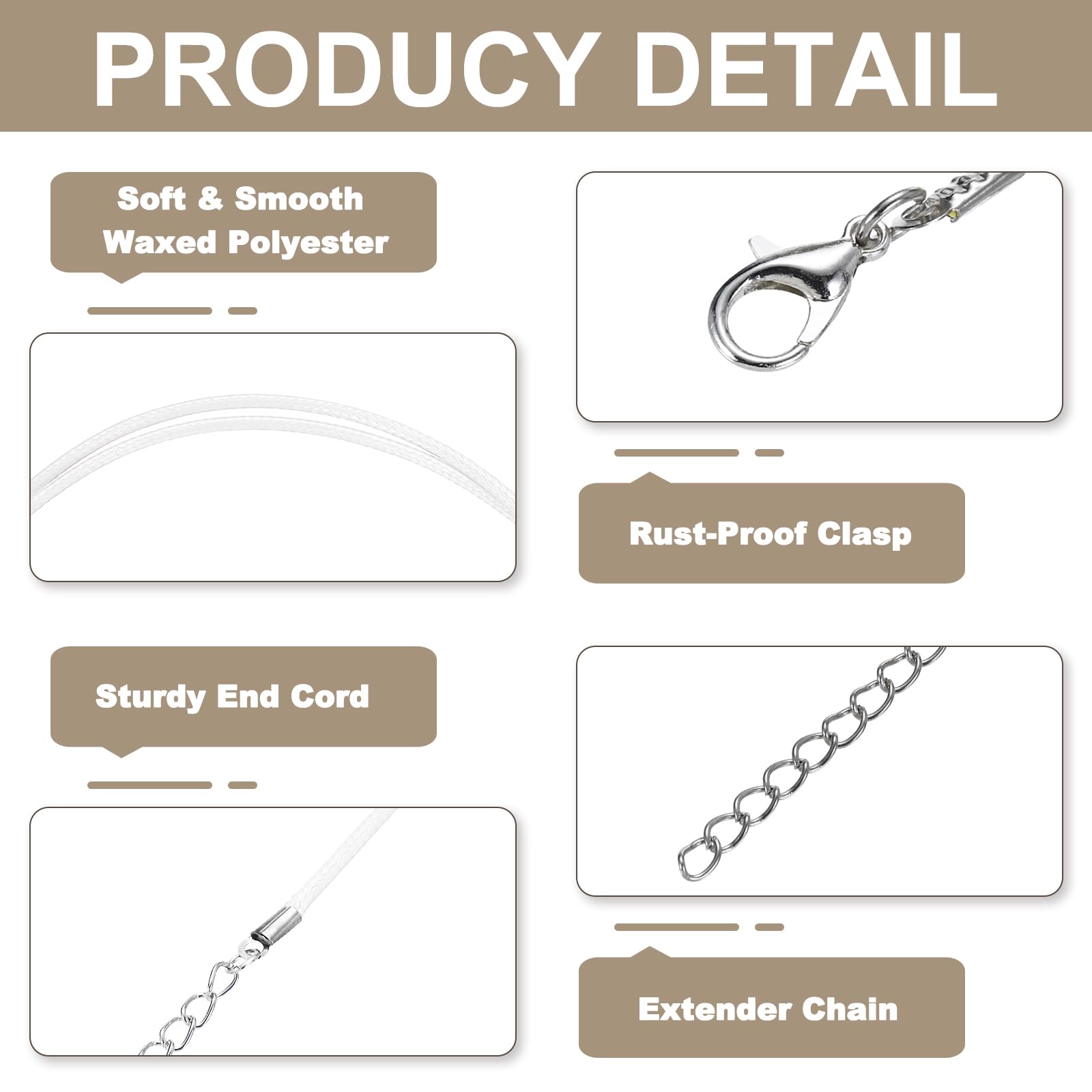 PATIKIL 24" Necklace Cord - Image 3