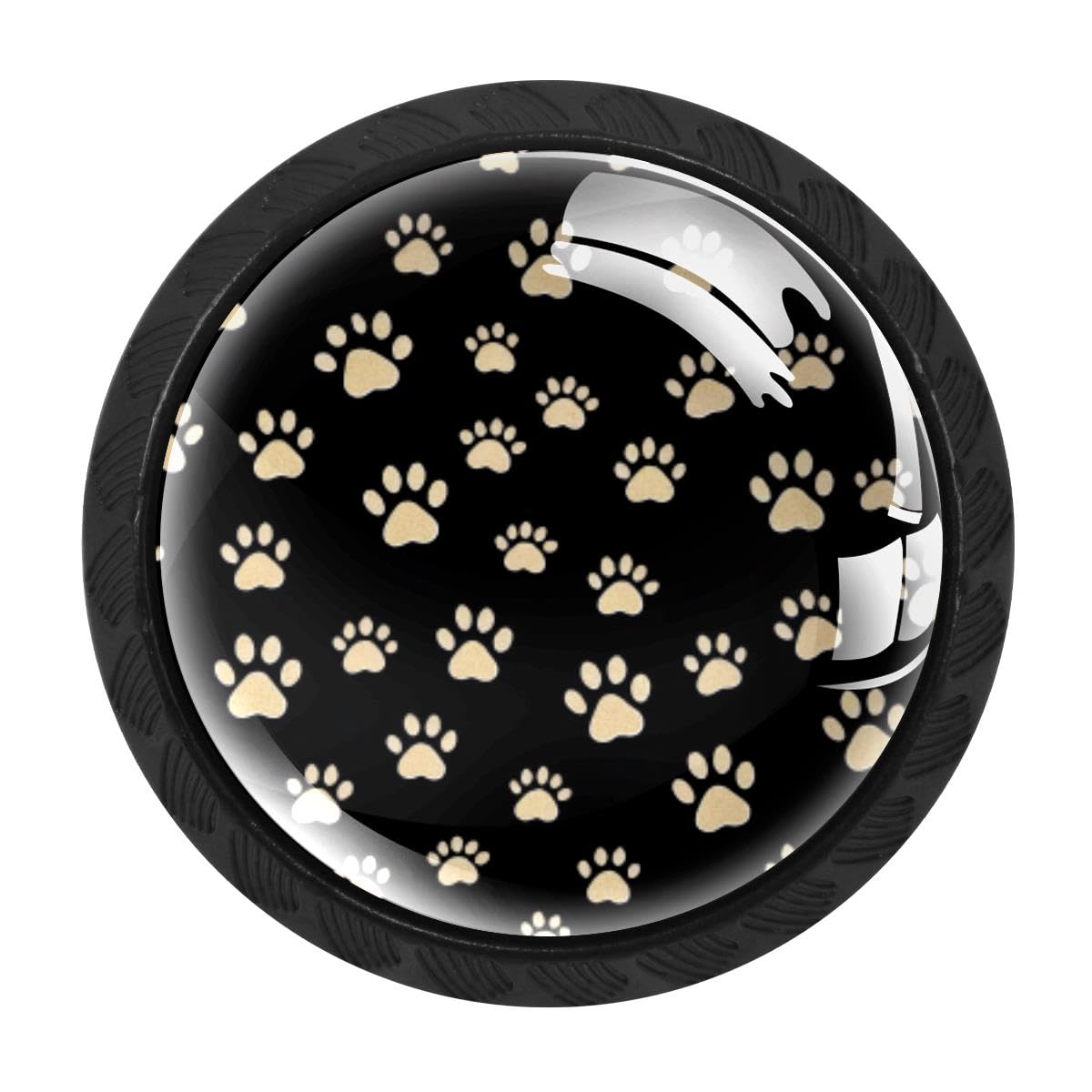 Heoeh Multi 10 4 Pcs Kitchen Cabinet Knobs, Dogs Paw Drawer Knobs Dresser Handles