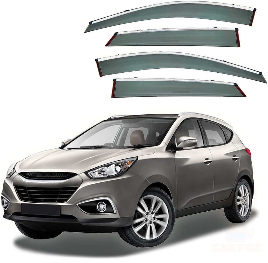 Panxuc Normal Car Wind Deflectors For Hyundai Ix35 Lm 2010-2017, Side Window Wind Rain Deflector Window Visor Sun Rain Guard Smoke Guards