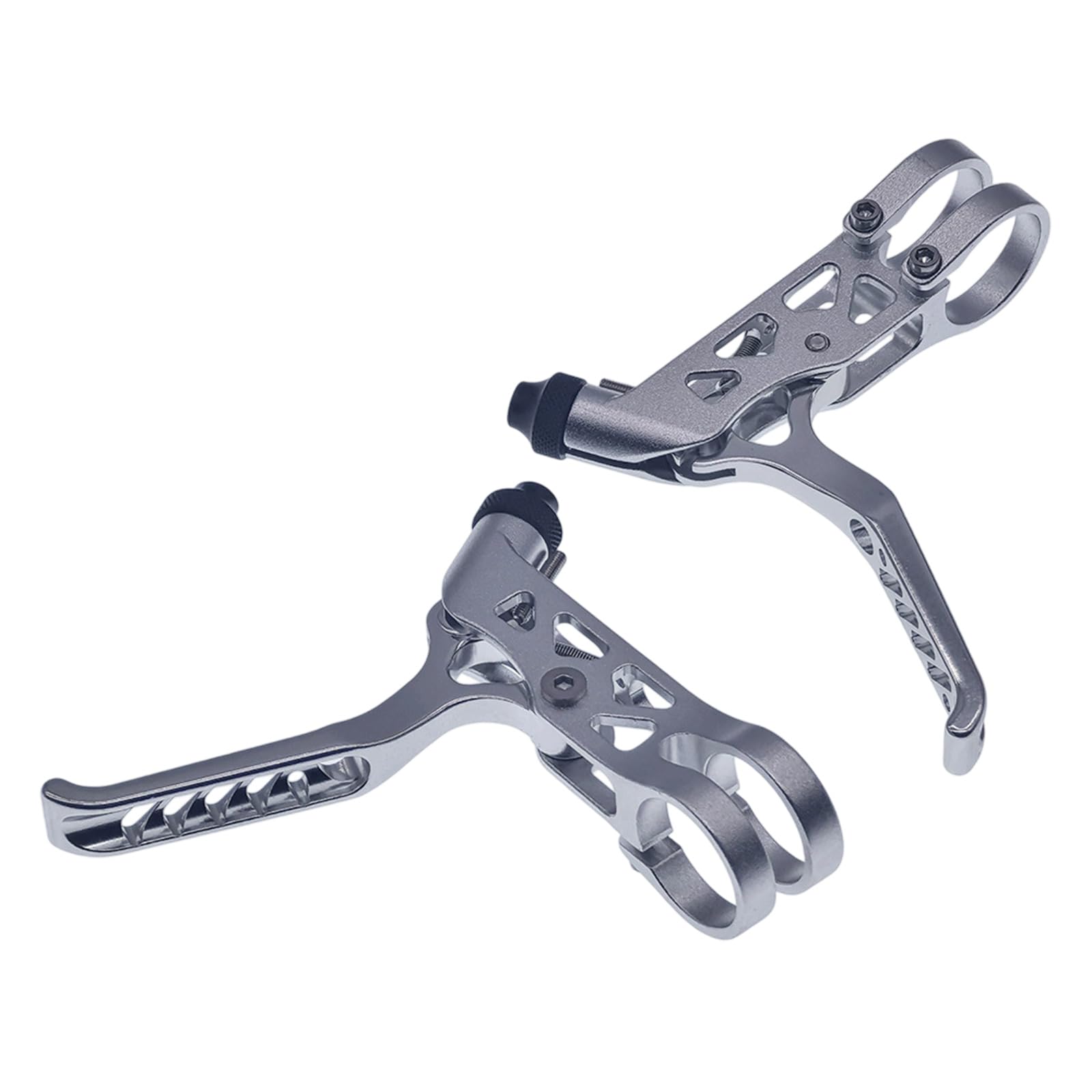 Tsophreniq 2Pcs Light Weight Bicycles Brake Levers Folding Bike Hollow Cycling Brake Levers for Road and Mountain Bikes Light Weight Aluminum Alloys Bike Handle