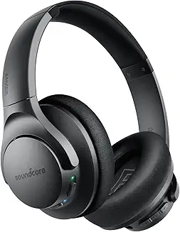 Soundcore Anker Life Q20 Hybrid Active Noise Cancelling Headphones – Wireless Over-Ear Bluetooth Headphones with 60H Playtime, Hi-Res Audio, Deep Bass, Memory Foam Ear Cups