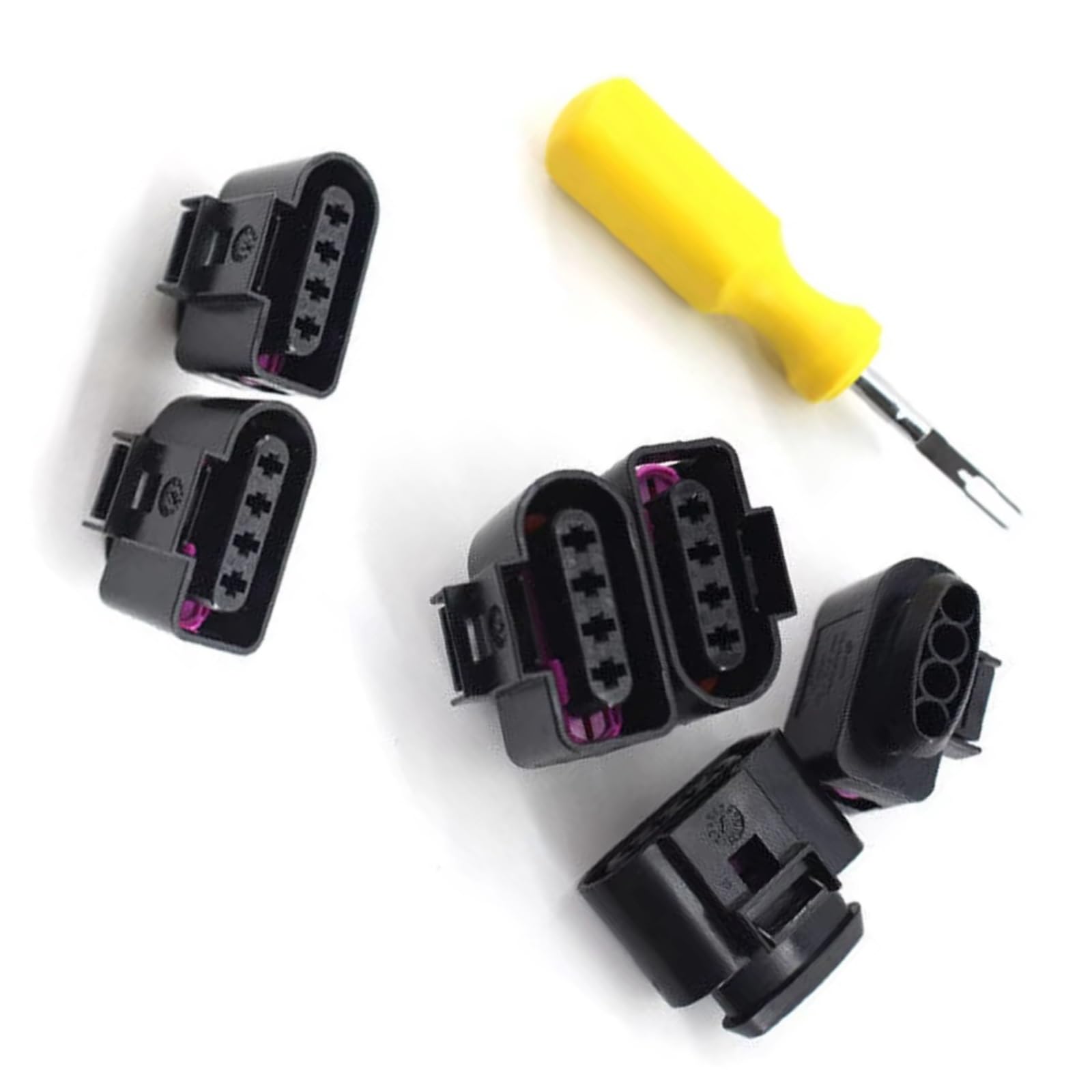 Kfz-Stecker für Skoda Rapid (2012–2016), Yeti (2010–2014) und Superb (2002–2015), Zündspulenstecker, Kabelbaumstecker 4B0973724