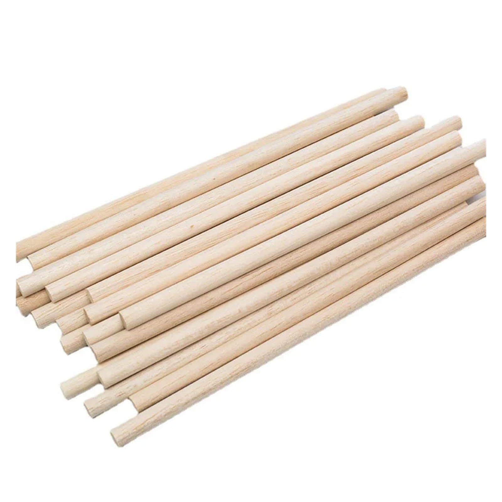 Tiges en bois brutes de 4x200mm pour maquettes et bricolage (20pcs)