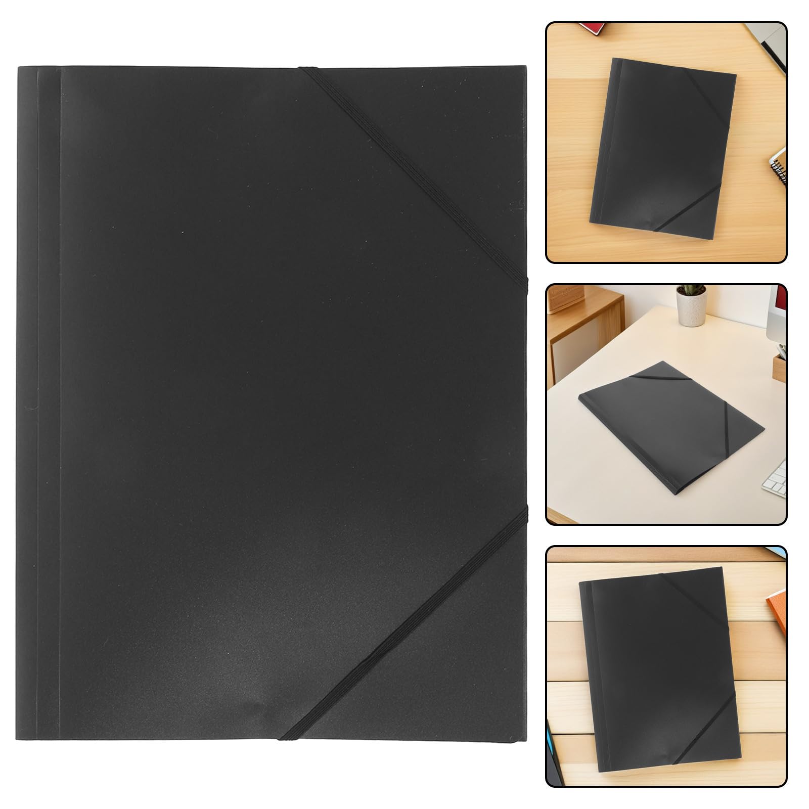 10 Unidades Carpeta de Archivos con Cuerda Elástica y Diseño Plegable para Organización de Documentos