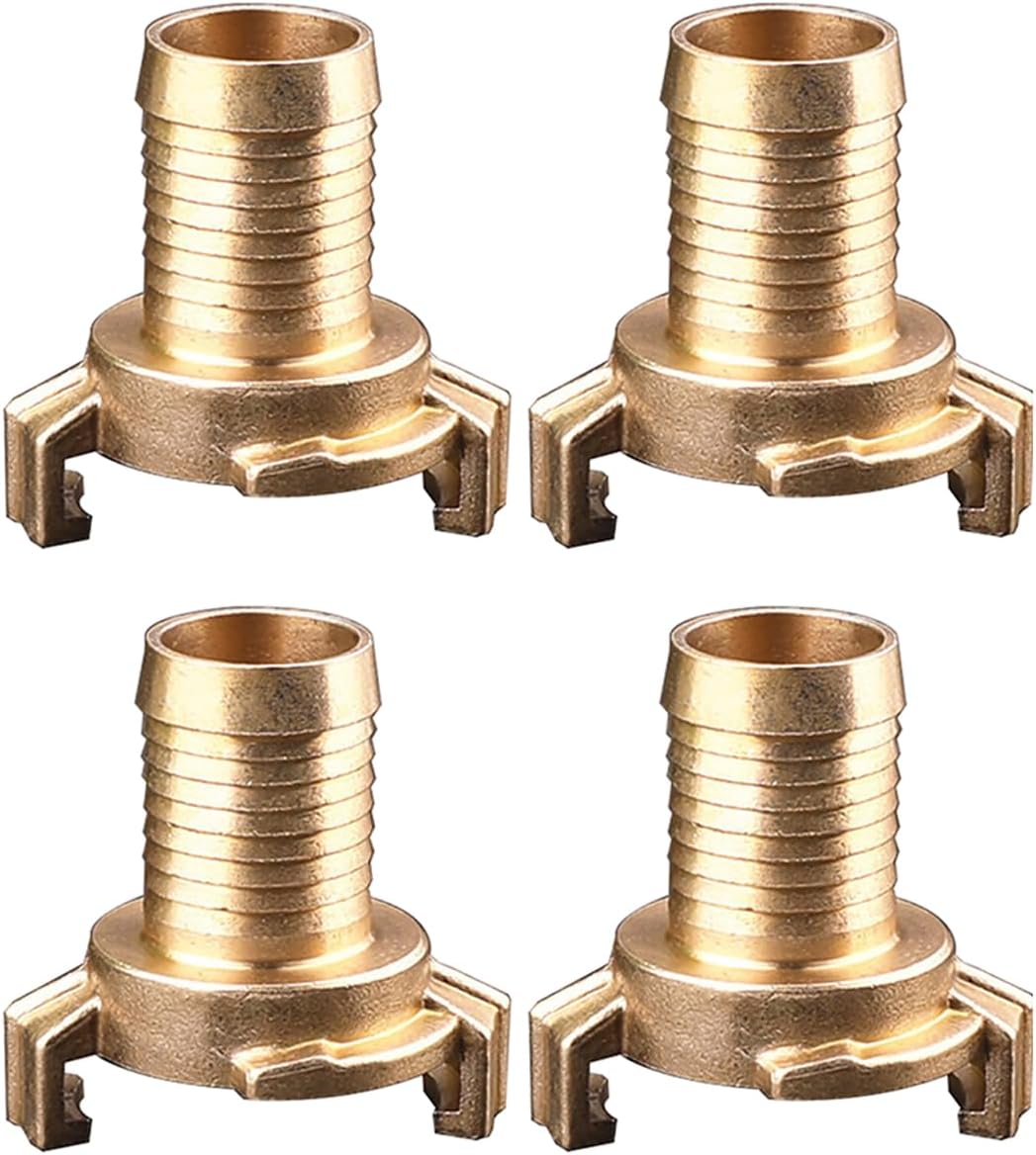 4 Pcs Brass Quick Connector, DN20 Geka Plug 3/4" Garden Hose Water