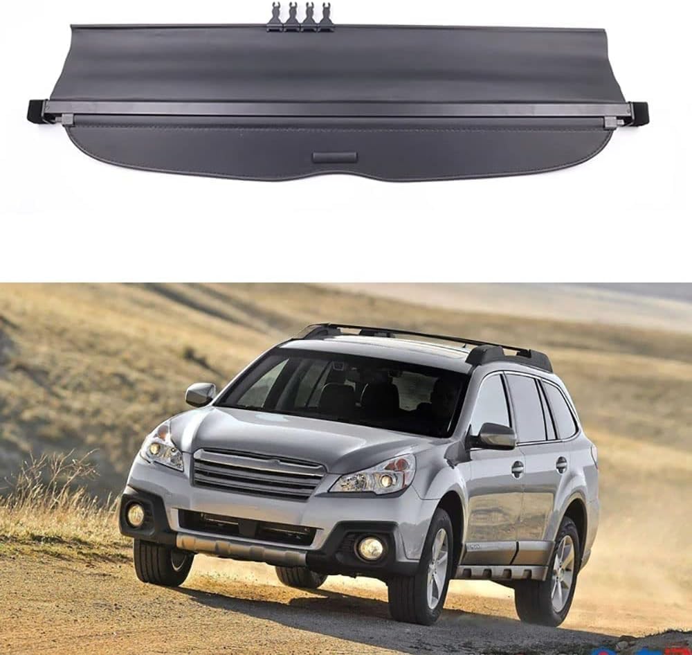liufangfc Retractable Cargo Cover for Subaru Outback 2010-2014, Waterproof Boot Privacy Parcel Shelf - Easy No-Drill Install