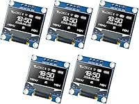 Vista 8 de 5 unidades de 0.96 pulgadas OLED I2C IIC módulo de pantalla 12864 128x64 Pixel SSD1306 Mini placa de pantalla OLED autoluminosa compatible con Azul