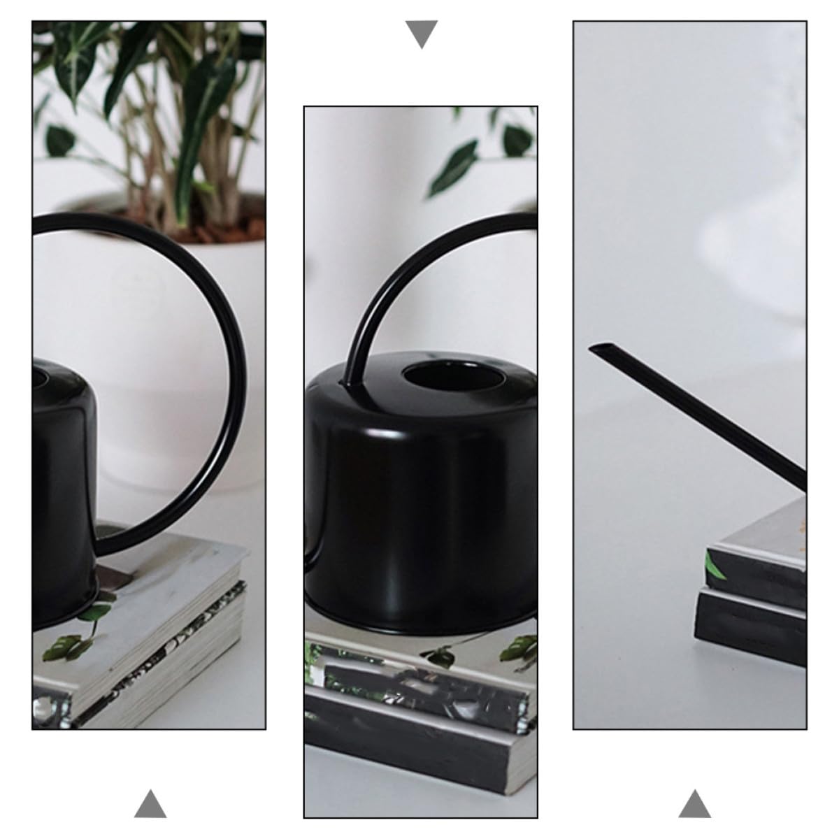 NUOBESTY Annaffiatoio Beccuccio in Acciaio Inox 1,3, Annaffiatoio Piccolo per Piante da Appartamento e Scrivania, Strumento di Irrigazione senza Perdite per Giardinaggio Interno